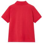 Boys Red Logo Polo Shirt, 5, hi-res
