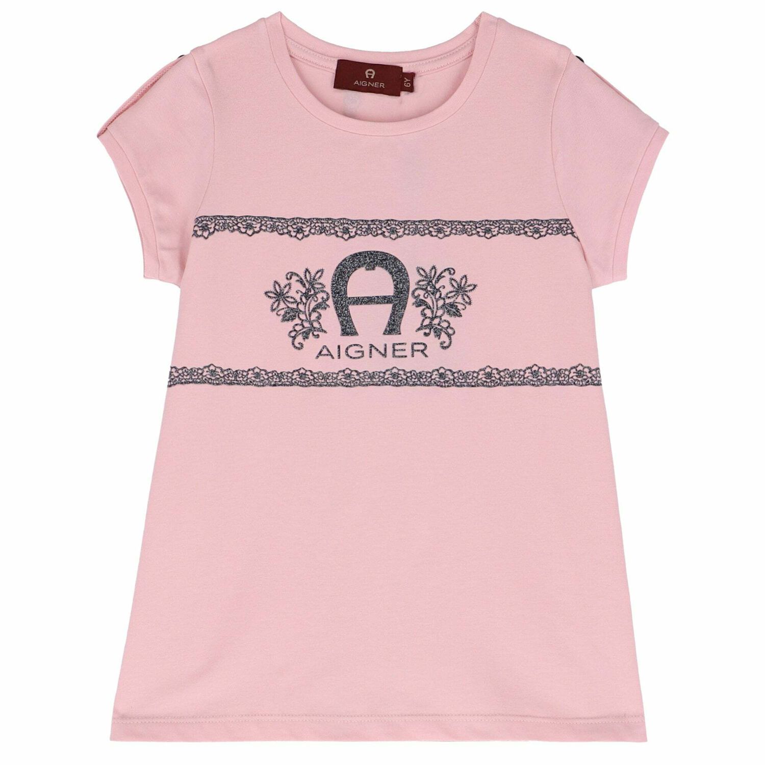 Girls Pink Logo T-Shirt, 1, hi-res