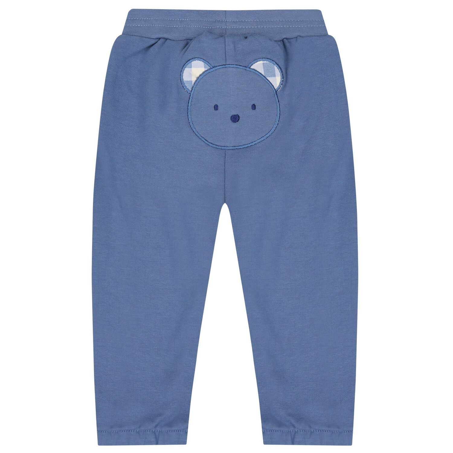 Baby Boys Beige, White & Blue Tracksuit (3 Piece), 1, hi-res