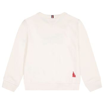 Boys Ivory Logo Sweatshirt