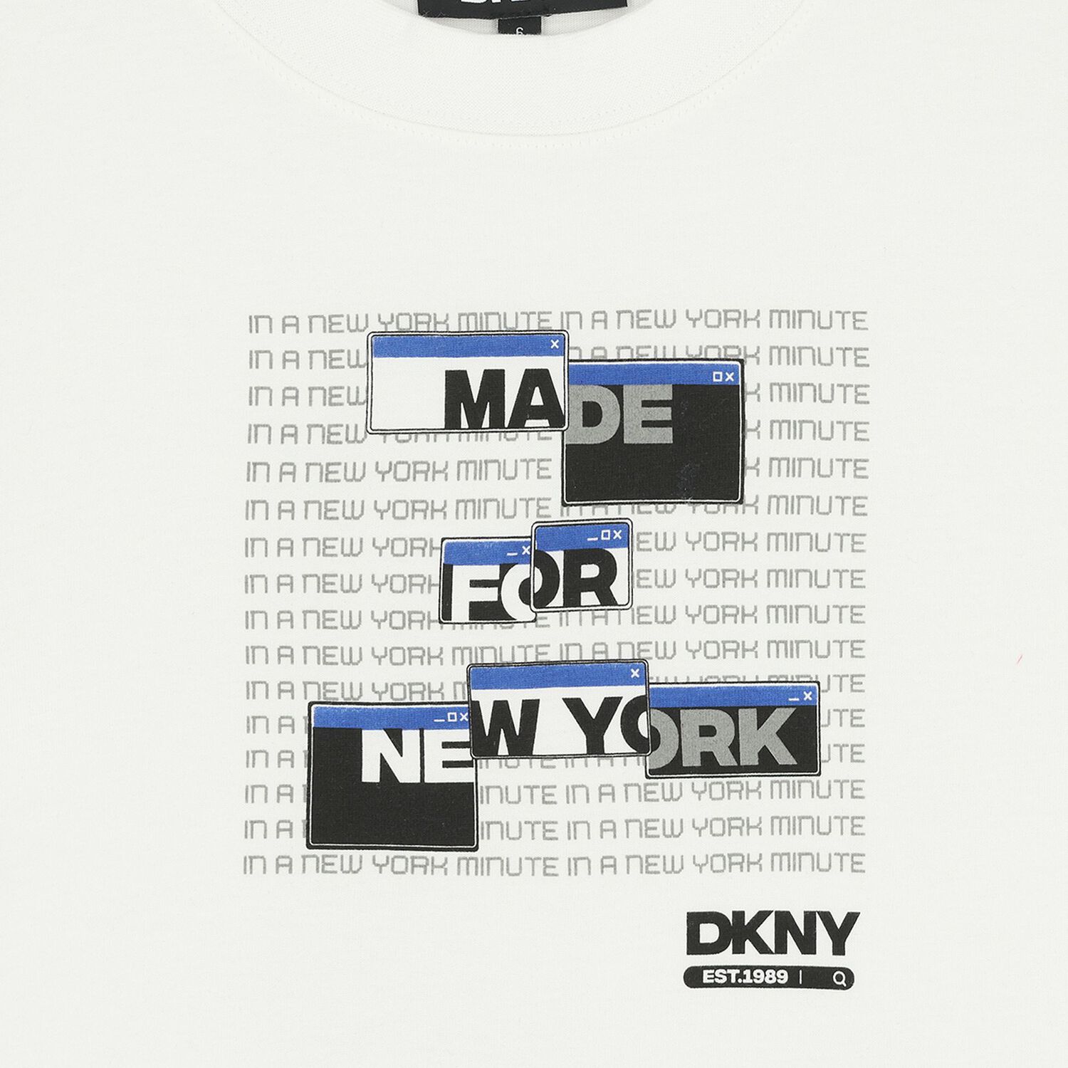 تي شيرت أبيض بشعار للأولاد, 1, hi-res