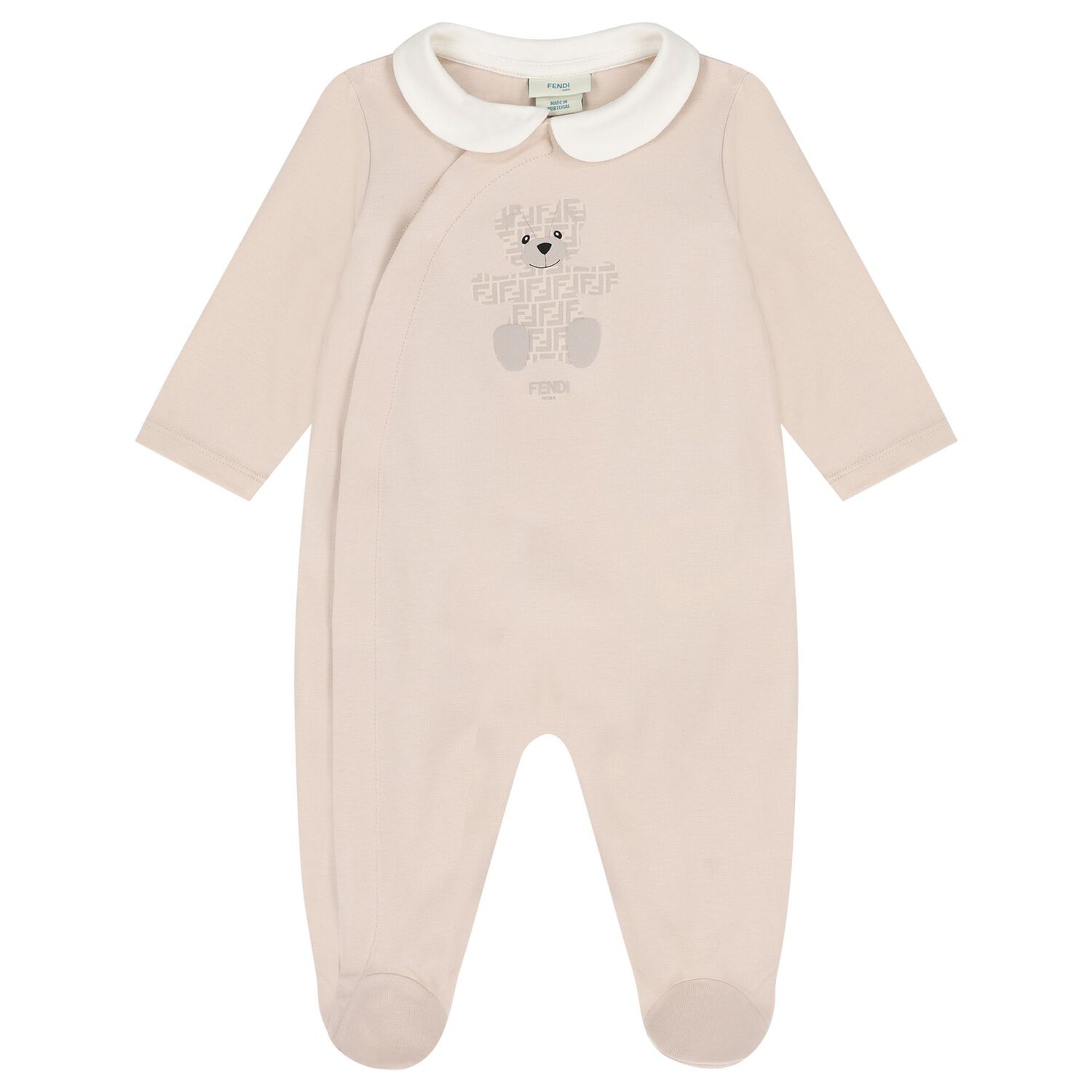Beige & Ivory Logo Babygrow Gift Set, 1, hi-res