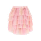Girls Pink Ombre Tulle Skirt, 1, hi-res