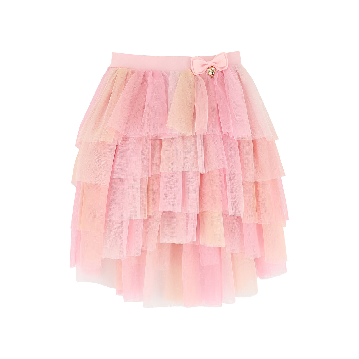 Girls Pink Ombre Tulle Skirt, 1, hi-res image number null