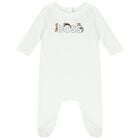 طقم هدية أفرول بالشعار باللون الأبيض, 1, hi-res