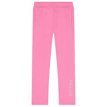 Girls Pink Logo Joggers