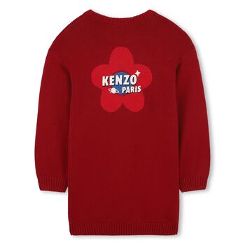Girls Red Logo Jumper Dress