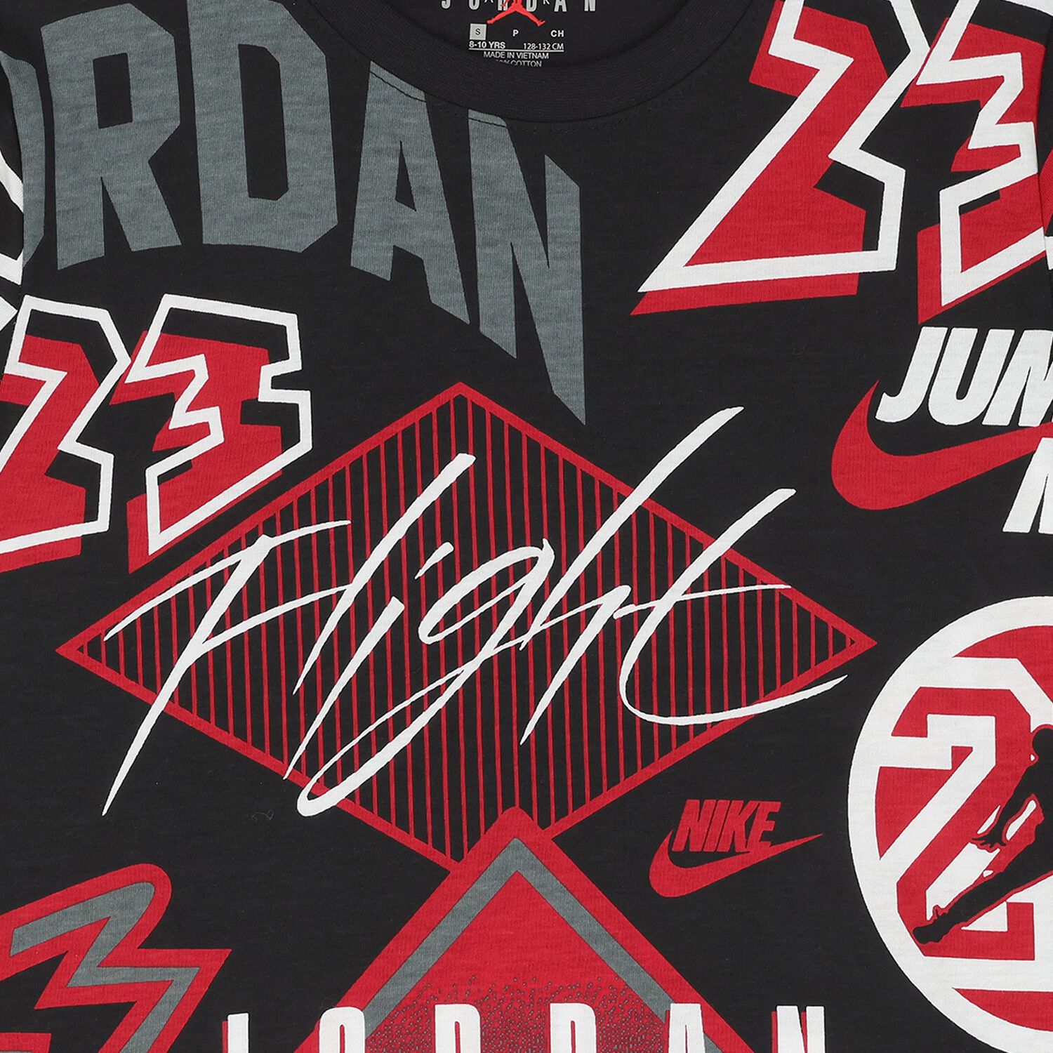 Boys Black Jordan Logo T-Shirt, 1, hi-res