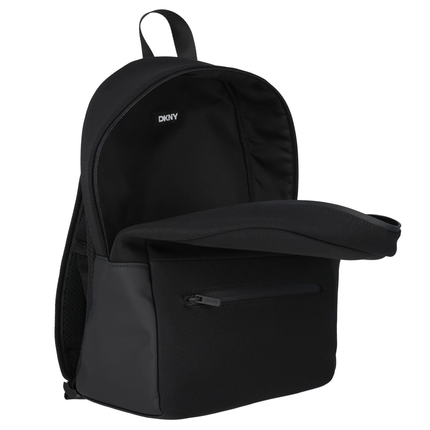 حقيبة ظهر بالشعار باللون الأبيض والأسود, 1, hi-res