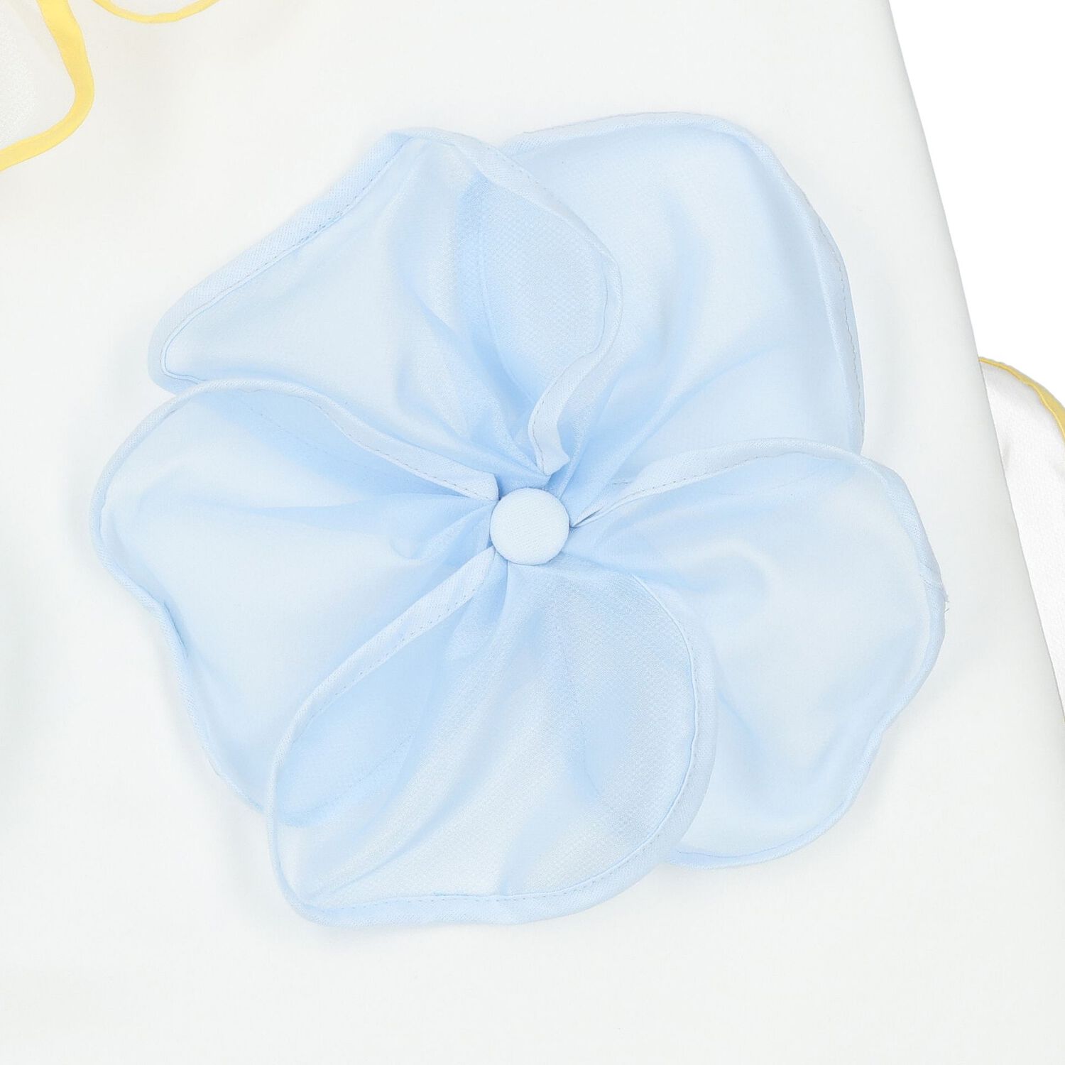 فستان بنات ستان بطبعة الزهور باللون الأبيض, 1, hi-res