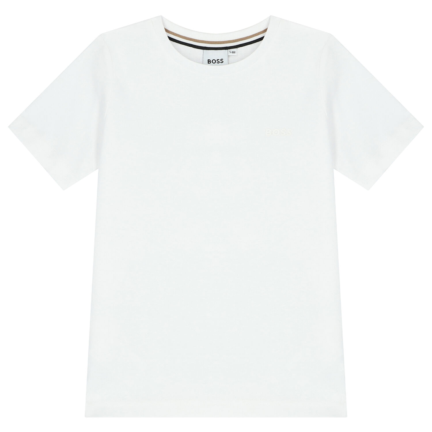 Boys White Logo T-Shirt, 2, hi-res image number null