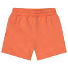 Younger Boys Orange Cotton Jersey Shorts, 6, hi-res
