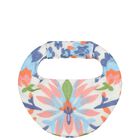 Girls White & Blue Embroidered Floral Handbag , 1, hi-res