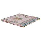 Baby Girls Pink & Blue Marie Antoinette Swaddle Carré Blanket, 1, hi-res