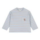 Baby Boys Ivory & Blue Dog Long Sleeve Top, 1, hi-res