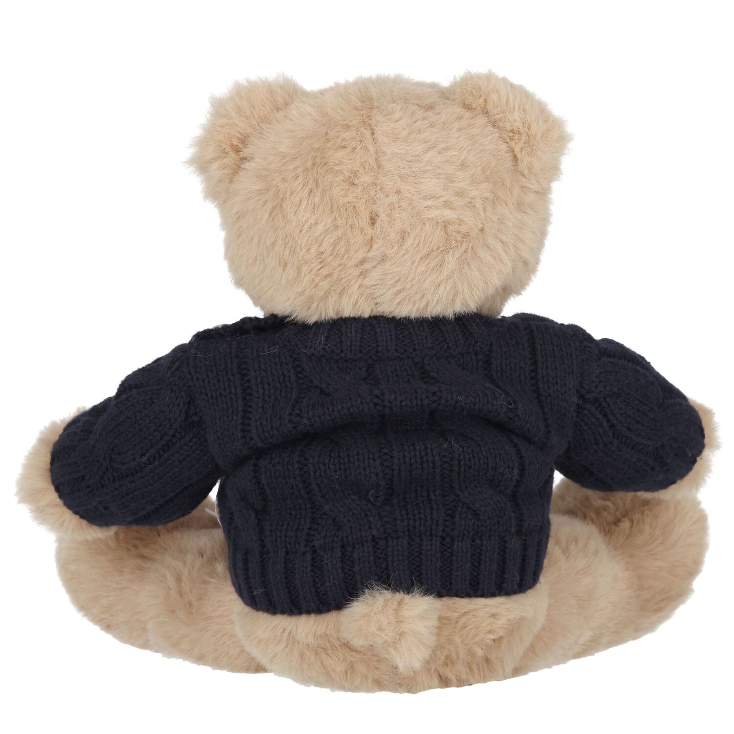 Boys Beige & Navy Blue Teddy Bear Soft Toy, 1, hi-res