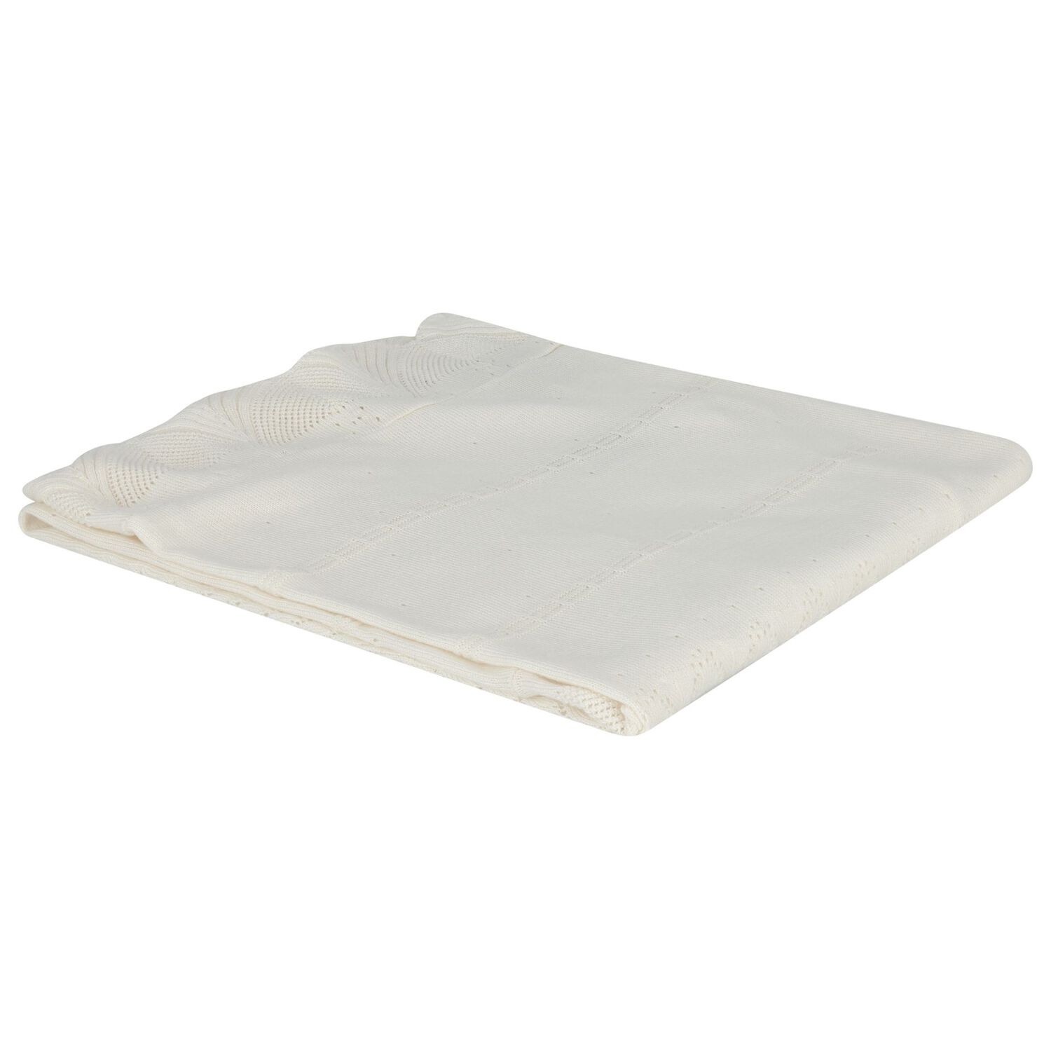 بطانية أطفال محبوكة باللون العاجي, 1, hi-res