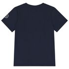 Boys Navy Blue Logo T-Shirt, 2, hi-res