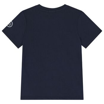 Boys Navy Blue Logo T-Shirt