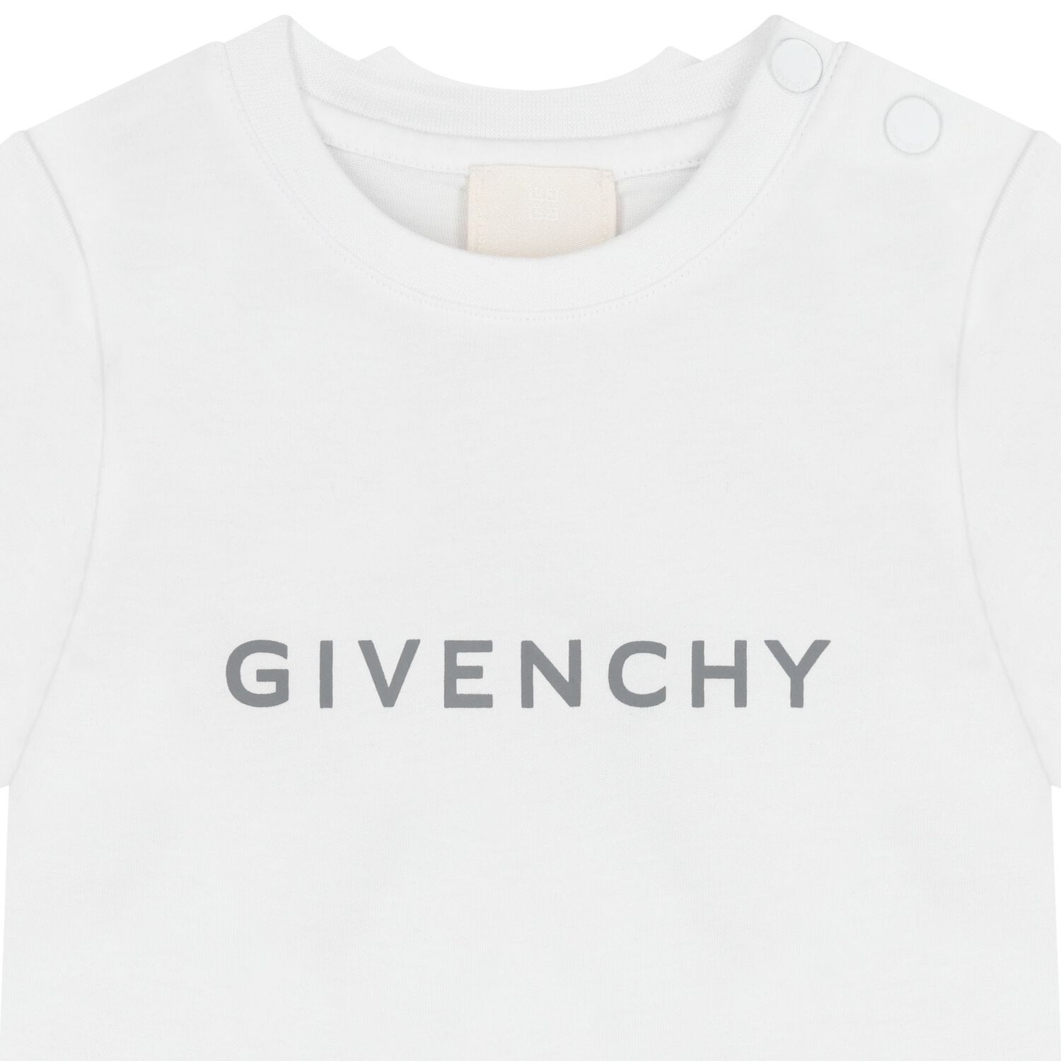 Younger Boys White Logo T-Shirt, 2, hi-res image number null