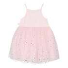 Baby Girls Pink Bow Tulle Dress Set, 1, hi-res