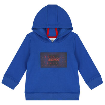 Younger Boys Blue Hooded Top