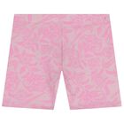 Girls Pink Logo Shorts Set, 1, hi-res