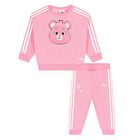 Younger Girls Pink Care Bears Tracksuit, 1, hi-res