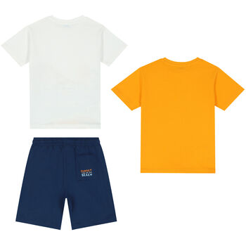Boys Navy Blue Shorts Set (3 Piece)