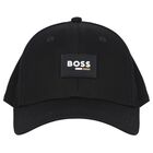 Boys Black Logo Cap, 1, hi-res