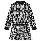 Girls Black & White Logo Polo Dress, 1, hi-res