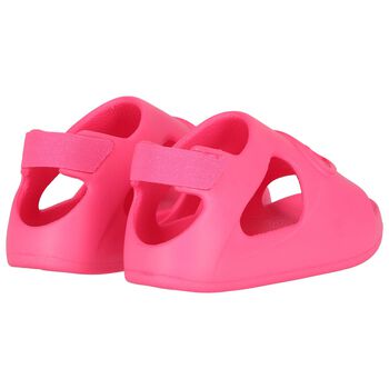 Younger Girls Pink Campus Sliders