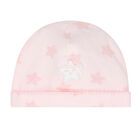 Baby Girls Pink Star Hat, 1, hi-res