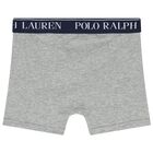 Boys Grey & Black Logo Boxer Shorts ( 5-Pack ), 1, hi-res