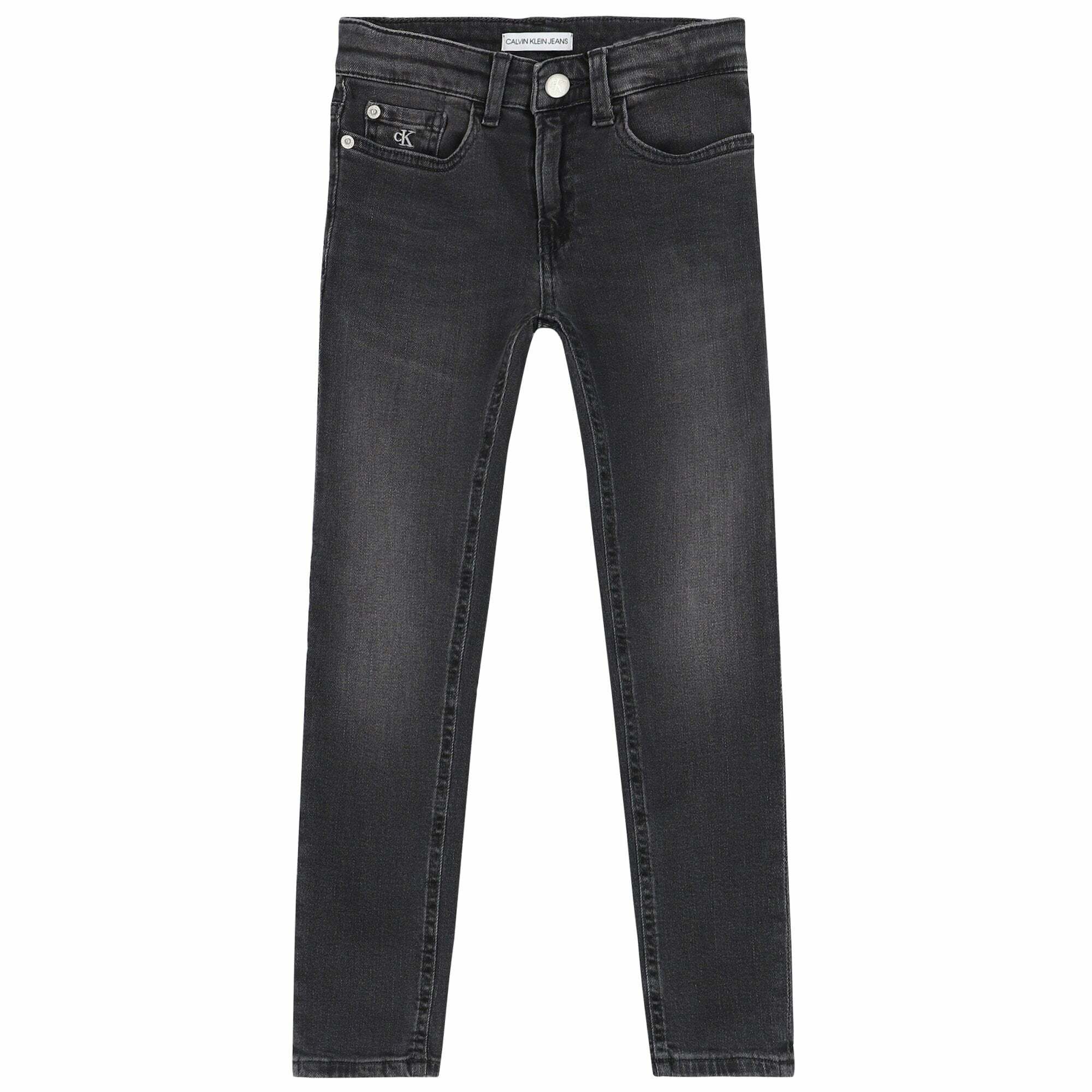 Calvin Klein Boys Black Denim Jeans Junior Couture QA