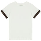 Ivory FF Logo T-Shirt, 1, hi-res