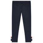 Girls White Logo Envelope Leggings Set, 1, hi-res