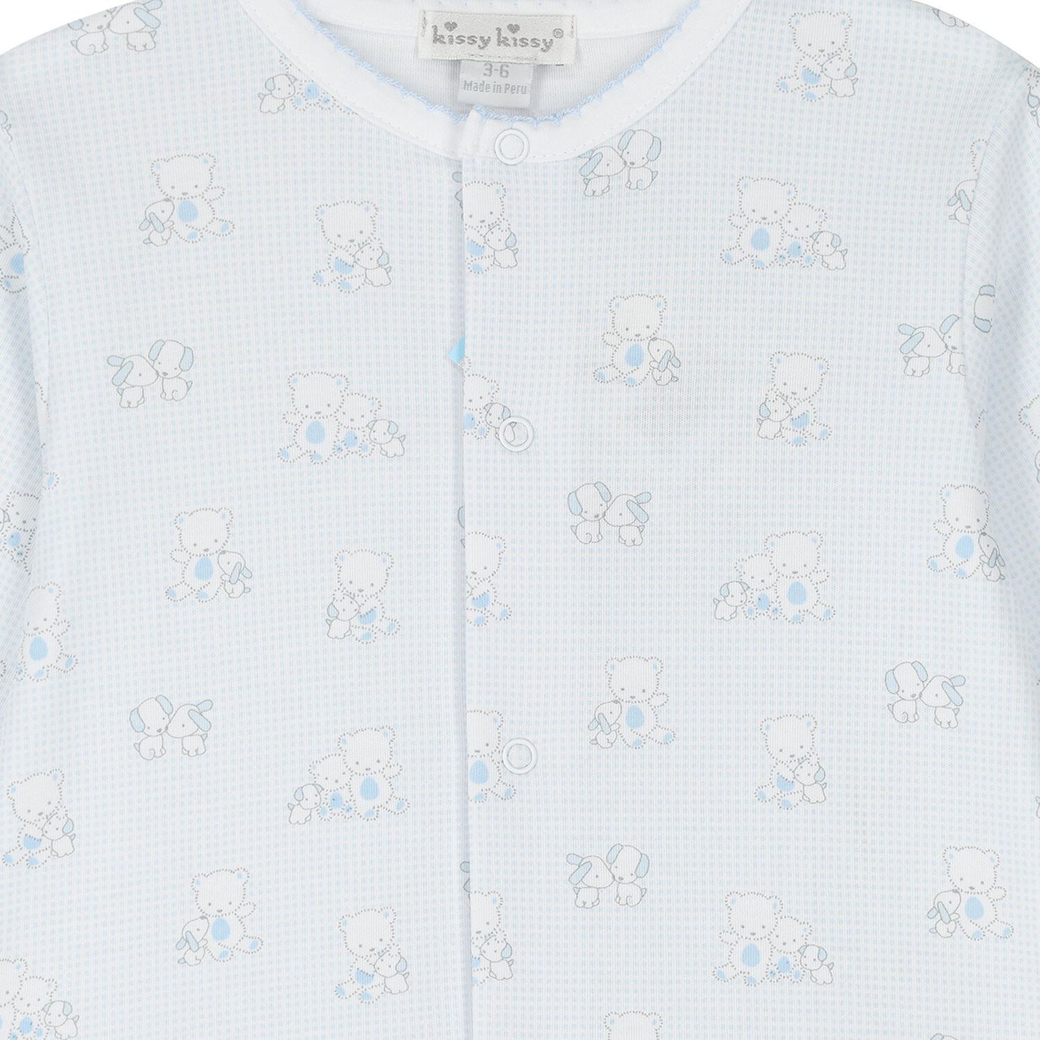 Baby Boys Blue Bear Besties Babygrow, 1, hi-res