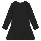 Girls Navy Blue Logo Dress, 1, hi-res