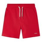 شورت أولاد بالشعار باللون الأحمر, 1, hi-res