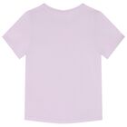 Girls Purple Logo T-Shirt, 3, hi-res
