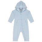 Blue Logo Softskin Baby Romper, 1, hi-res