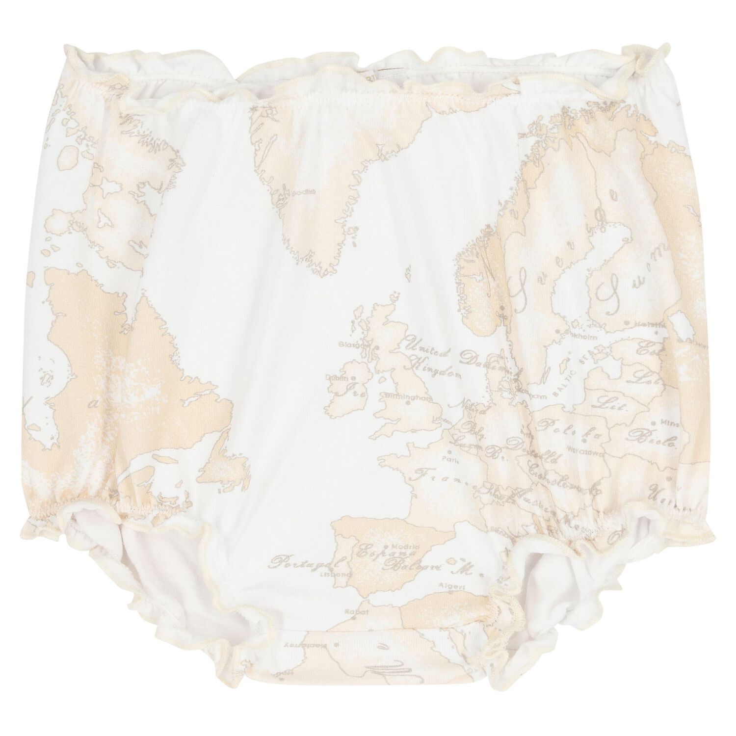Baby Girls White & Beige Geo Map Gift Set, 1, hi-res