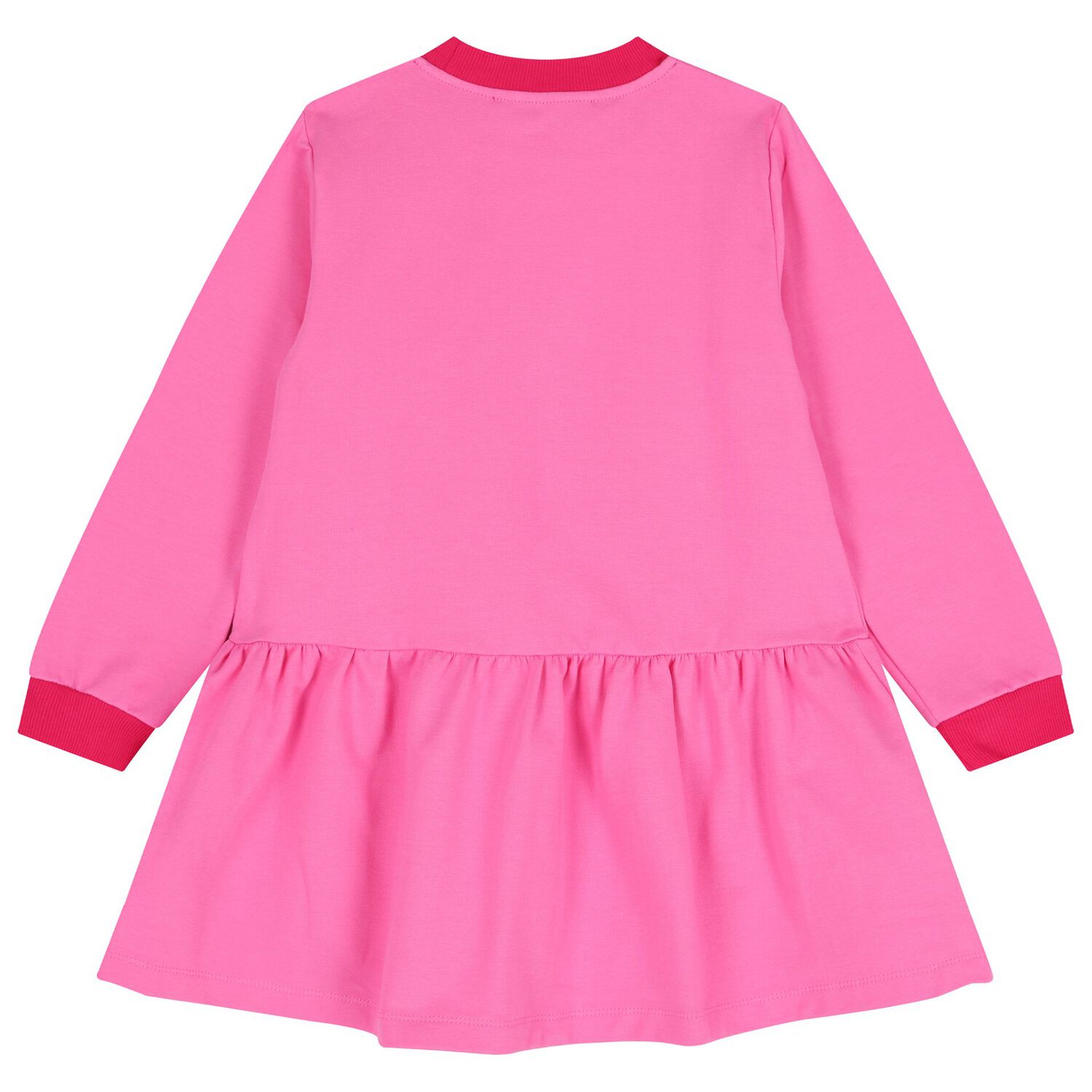 Girls Pink Embroidered Floral Dress, 1, hi-res