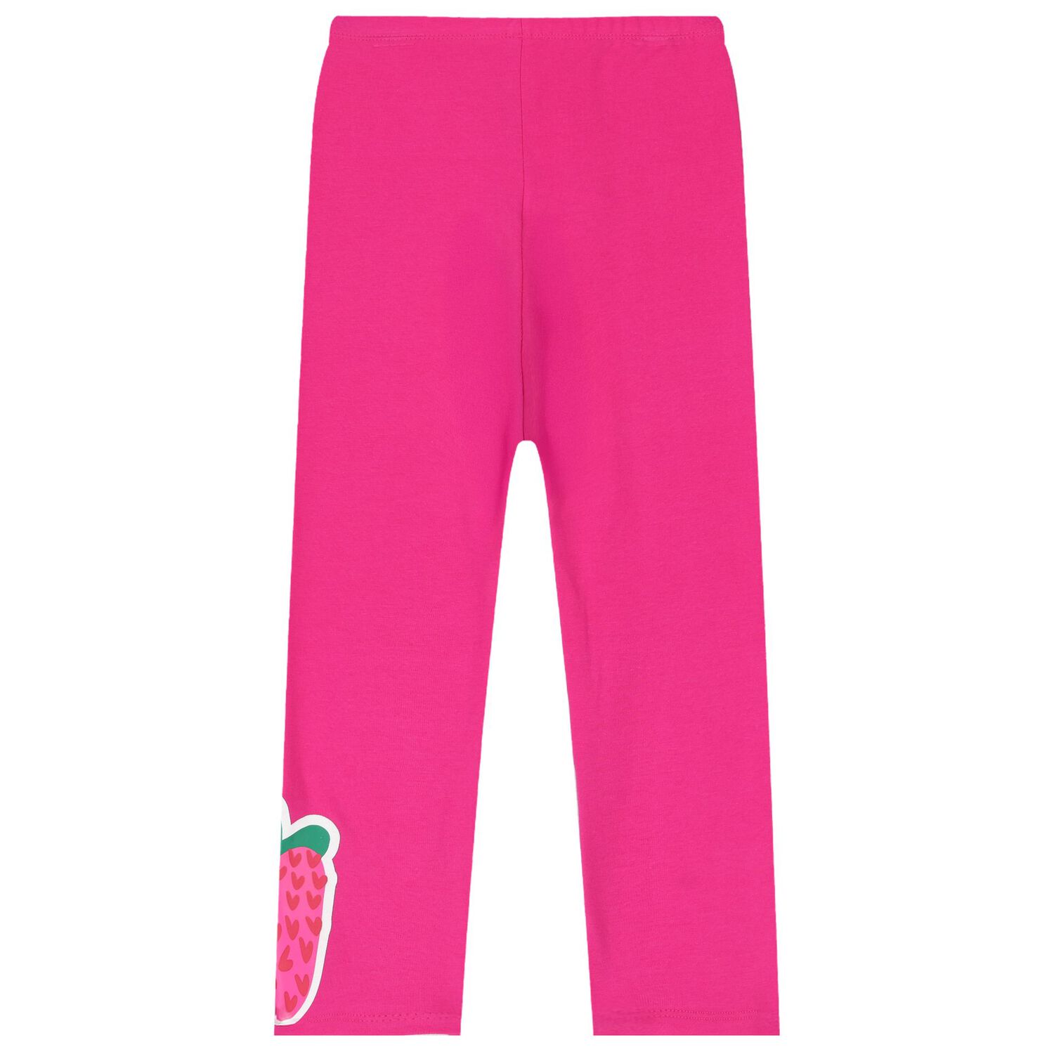 طقم ليجينز بنات بطبعه الفراوله باللون الابيض والوردى, 1, hi-res image number null