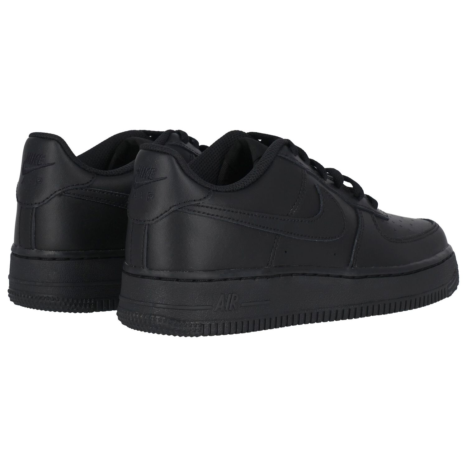 Black Air Force 1 Trainers, 1, hi-res