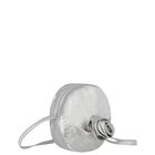 Girls Silver Rose Circular Shoulder Bag, 1, hi-res