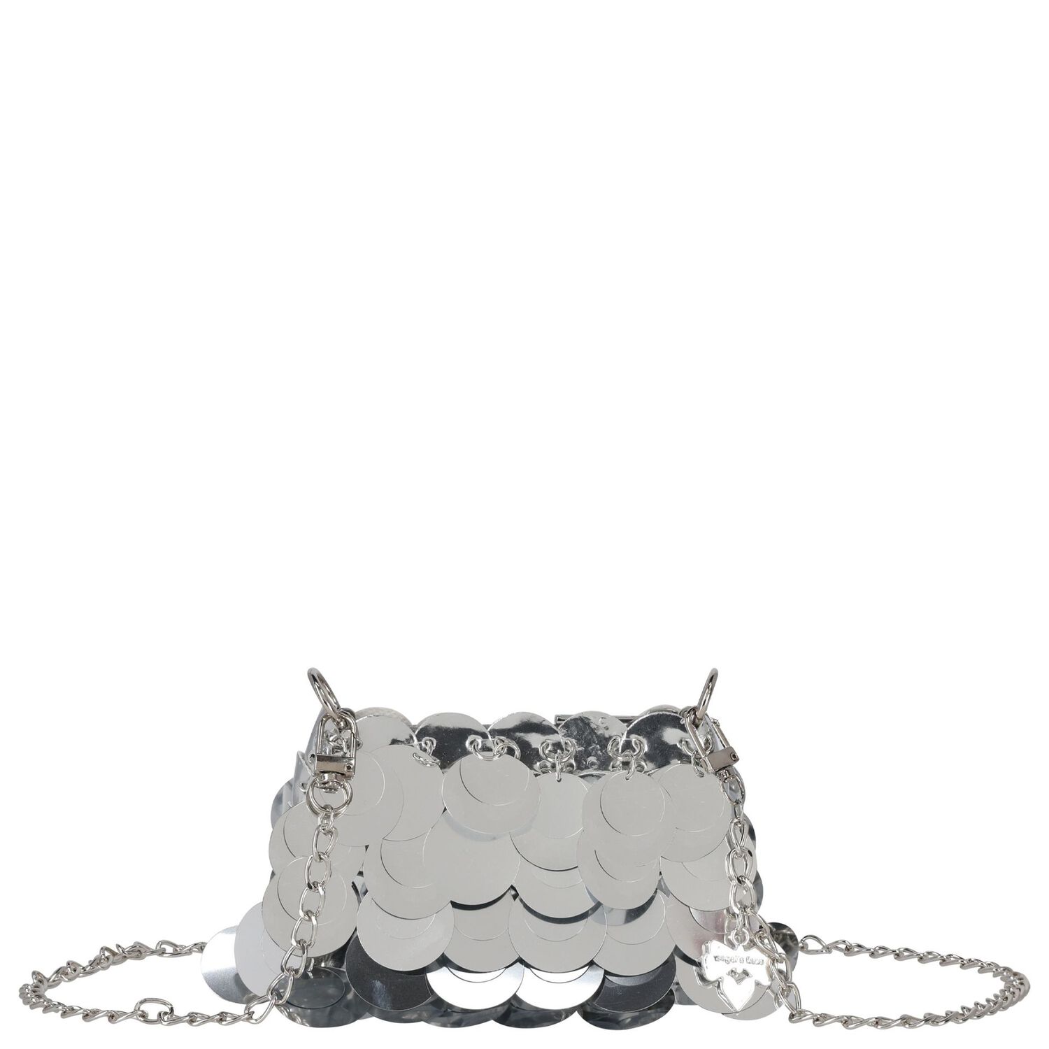 Girls Silver Sequin Bag, 2, hi-res