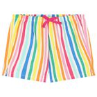 طقم بلوزة وشورت باللون الأصفر للبنات, 1, hi-res