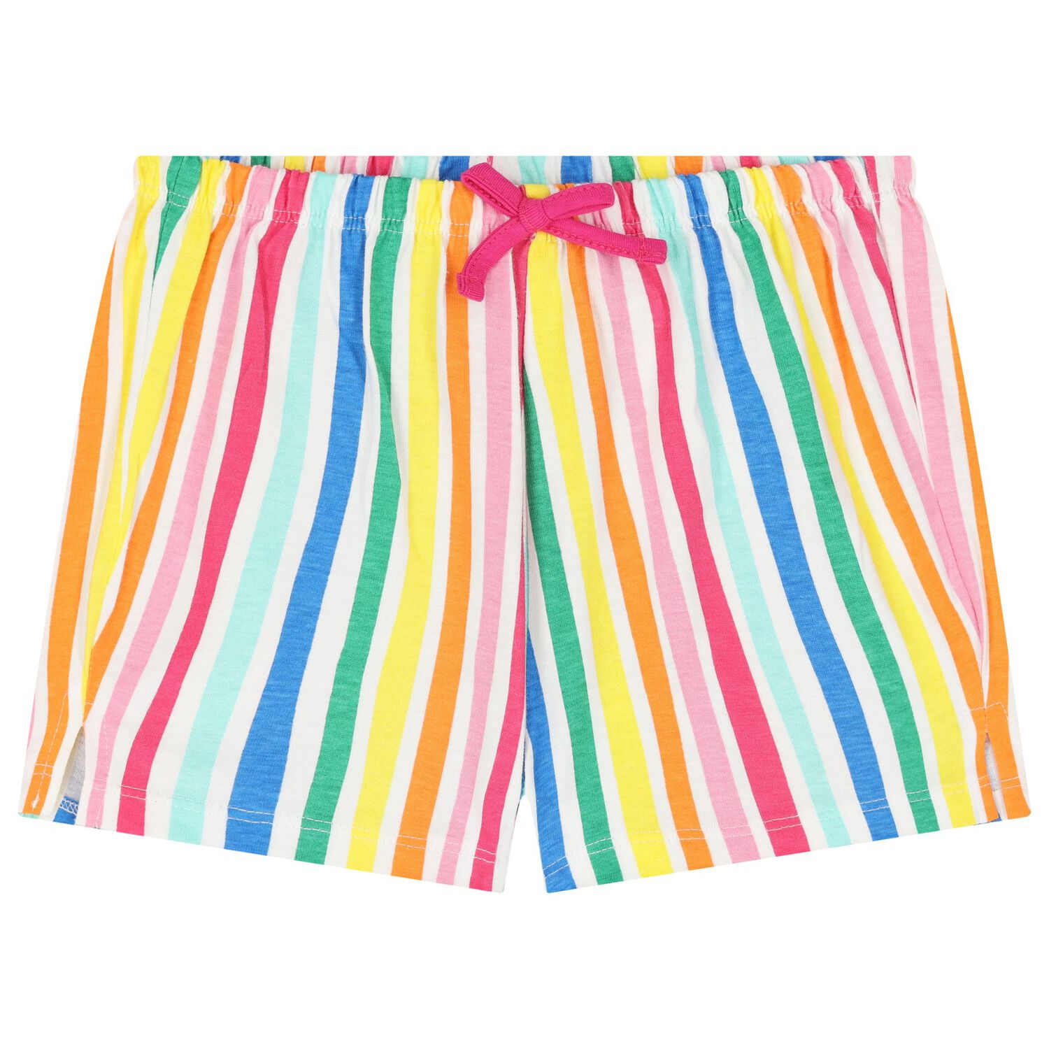 طقم بلوزة وشورت باللون الأصفر للبنات, 1, hi-res image number null